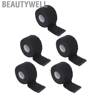 Beautywell Barber Neck Strips  5 Rolls Black Disposable Paper Neck Strips  for Beauty Salon