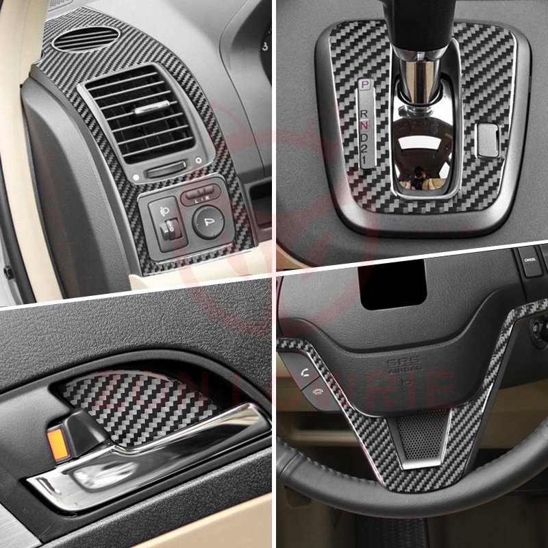 สติกเกอร์ติดแผงที่เท้าแขนประตูรถยนต์ สําหรับ Honda CRV (ปี 07-11)