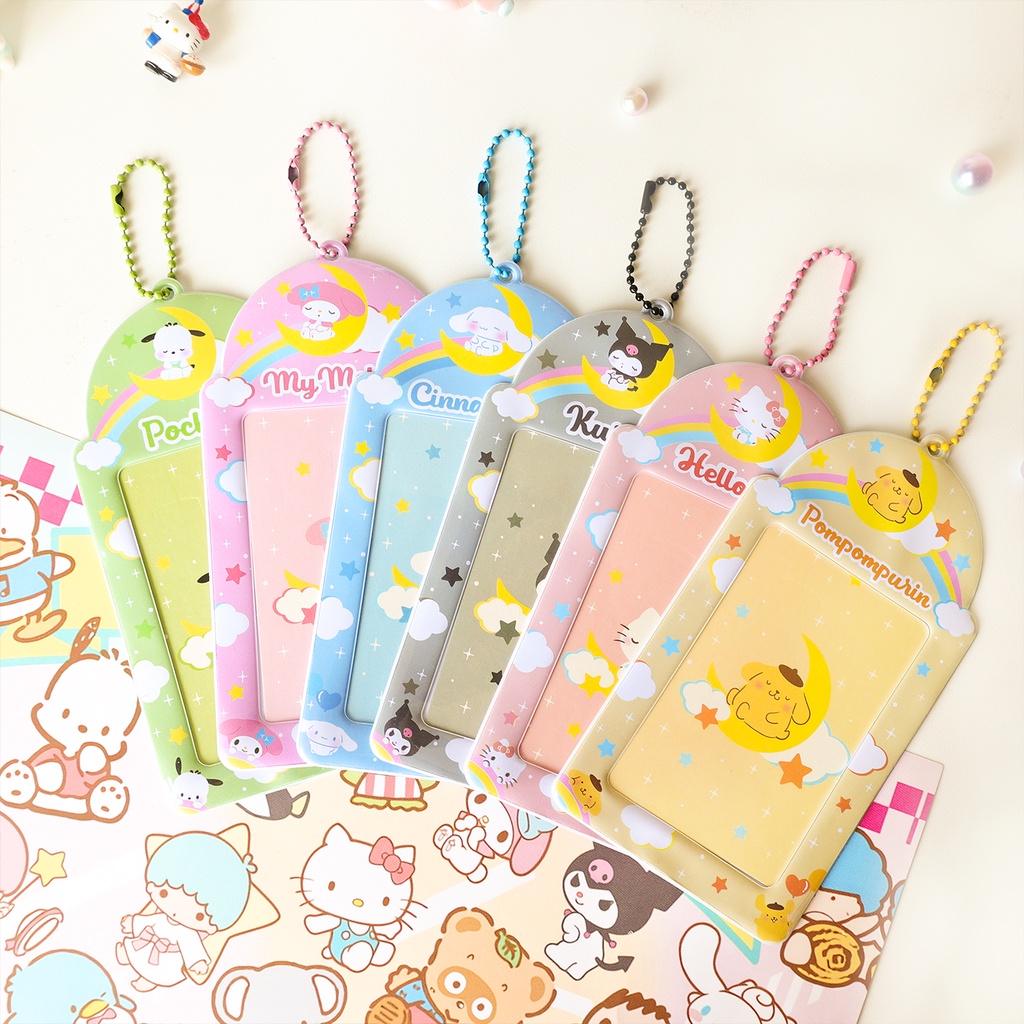 Galicici Sanrio Same Style Cloud Series เคสการ์ด / Kulomi Pochacco ที่เก็บการ์ดขนาดเล็ก / เคสป้องกันบัตรนักเรียน