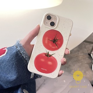For เคสไอโฟน 14 Pro Max [Tomato Fresh Environmentally Friendly] เคส Phone Case For iPhone 14 Pro Max 13 12 11 For เคสไอโฟน11 Ins Korean Style Retro Classic Couple Shockproof Protective TPU Cover Shell