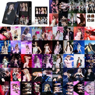 โปสการ์ดโลโม่ Black-Pink Coachella Week 2 Photocards JISOO LISA ROSE JENNIE สีดํา สีชมพู จํานวน 55 ชิ้น ต่อกล่อง