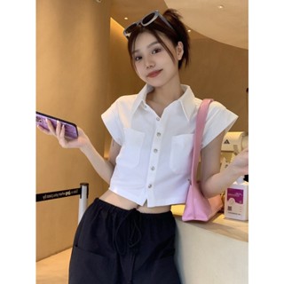 Pure Desire เสื้อยืดทรงโปโล แขนสั้น เอวสูง เข้ารูป แฟชั่นฤดูร้อน สําหรับผู้หญิง