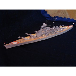 โมเดลเรือรบเยอรมัน กระดาษแฮนด์เมด DIY 1:400 Bismarck 008