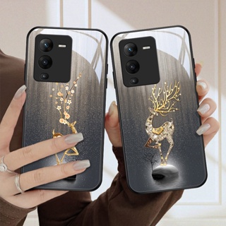 Dmy เคสโทรศัพท์มือถือกระจกนิรภัย หรูหรา สําหรับ vivo V25 pro V27 V25e V23 V23e V21 V21e V20 pro V20se V19 V15 pro V17 S1 pro X80 X70 pro X50