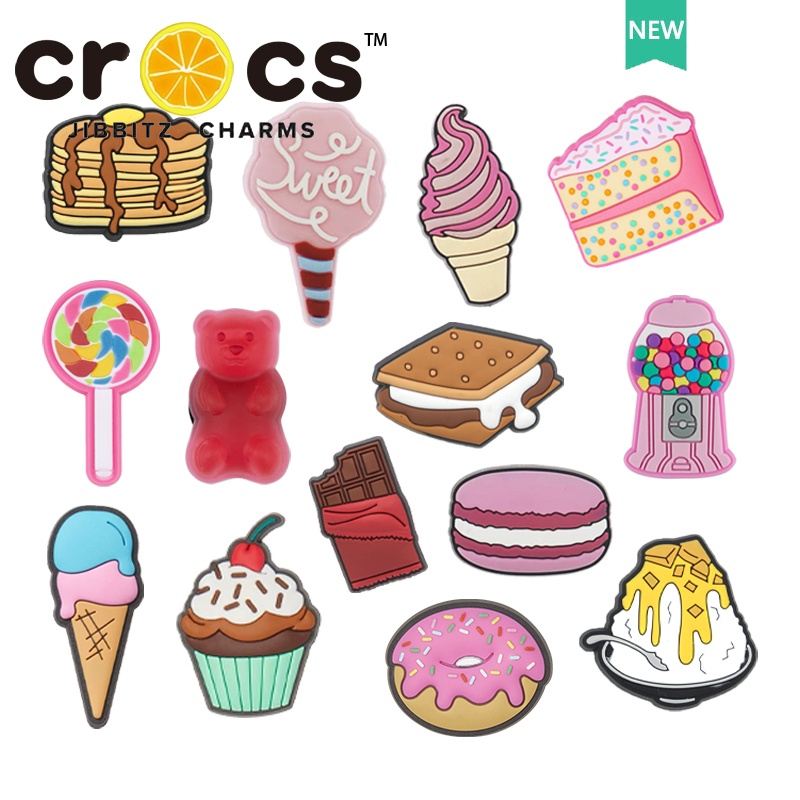 JIBBITZ cross charms ตัวติดรองเท้า Gourmetขนมหวาน ตัวติดรองเท้า cross