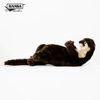 5167 ตุ๊กตานาก Resting Otter Hansa Creation