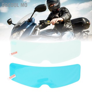 Docool Mo 24.5 ซม./9.6in หมวกกันน็อครถจักรยานยนต์กันฝน Anti Fog Visor Film ชุดภายในภายนอกความโปร่งใสสูง Universal