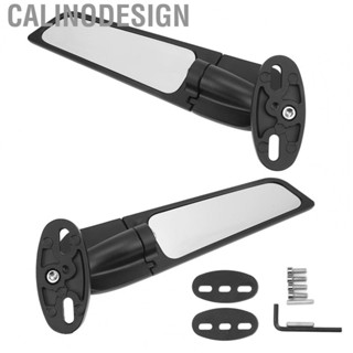 Calinodesign Motorcycle Rotating Side Mirror Aluminium Motorcycle Rear View Mirror for Motorbike