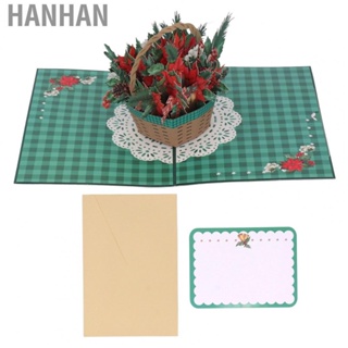 Hanhan Christmas Greeting Cards  Flower  3D Christmas Cards  for Parties