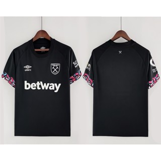 พร้อมส่ง เสื้อกีฬาแขนสั้น ลายทีมแฟนคลับ 22 23 West ham away 100 ซม. - XXXL