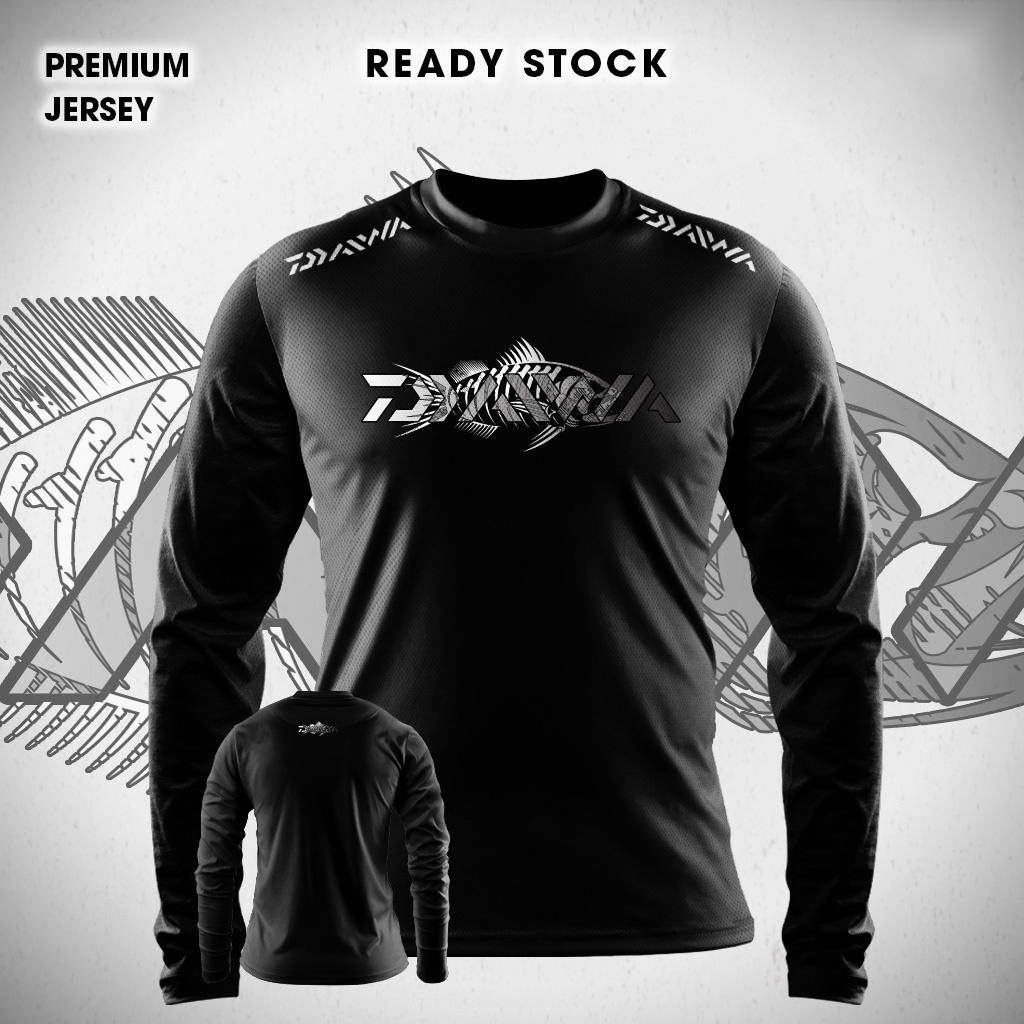เสื้อยืด พิมพ์ลายโครงกระดูก Baju Pancing Daiwa สําหรับผู้ชาย และผู้หญิง