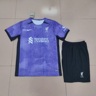 เสื้อกีฬาแขนสั้น ลายทีมชาติฟุตบอล Liverpool Two Guest 23-24 ไซซ์ S-XXL ชุดเหย้า สําหรับผู้ชาย