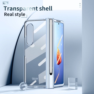 Insmei เคสกระจกนิรภัย ป้องกันหน้าจอ บานพับ S Pen สําหรับ Samsung Galaxy Z Fold 4 5G Fold4