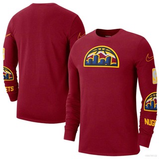 เสื้อกีฬาบาสเก็ตบอลแขนยาว NP2 2023 NBA Denver Nuggets Jersey พลัสไซซ์ PN2