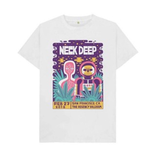 พร้อมส่ง ผ้าฝ้ายบริสุทธิ์ T-shirt    KAOS BAND Neck Deep - San Francisco Concert  KAOS PRIA WANITA  BAJU RAP TEE  DEWASA