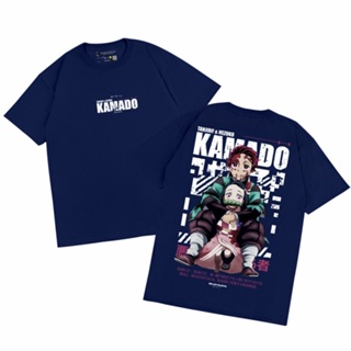 ป่าSakazuki เสื้อยืด ลายการ์ตูนอนิเมะ Demon Slayer TANJIRO X NEZUKO KAMADO Series-A 0074