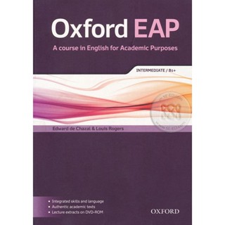 Bundanjai (หนังสือเรียนภาษาอังกฤษ Oxford) English for Academic Purposes B1+ : Students Book +DVD (P)