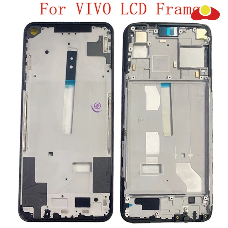 กรอบกลาง LCD Bezel แผ่นแผงแชสซีสําหรับ VIVO Y70 Y50 Y30 Y71 Y53S Y5S Y3 โทรศัพท์โลหะ LCD กรอบอะไหล่ซ