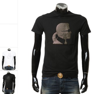 [พร้อมส่ง] เสื้อยืดแขนสั้นลําลอง ลาย Karl Lagerfeld Lagerfeld สําหรับผู้ชาย 755401 521224