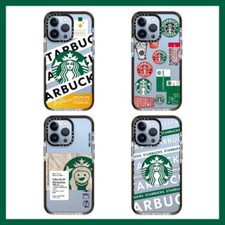 เคสโทรศัพท์มือถือแบบนิ่ม TPU กันกระแทก ลายสตาร์บัคส์ สีคู่ สําหรับ Samsung Galaxy S23 Ultra S22 Plus S21 FE S20 Note20 Ultra