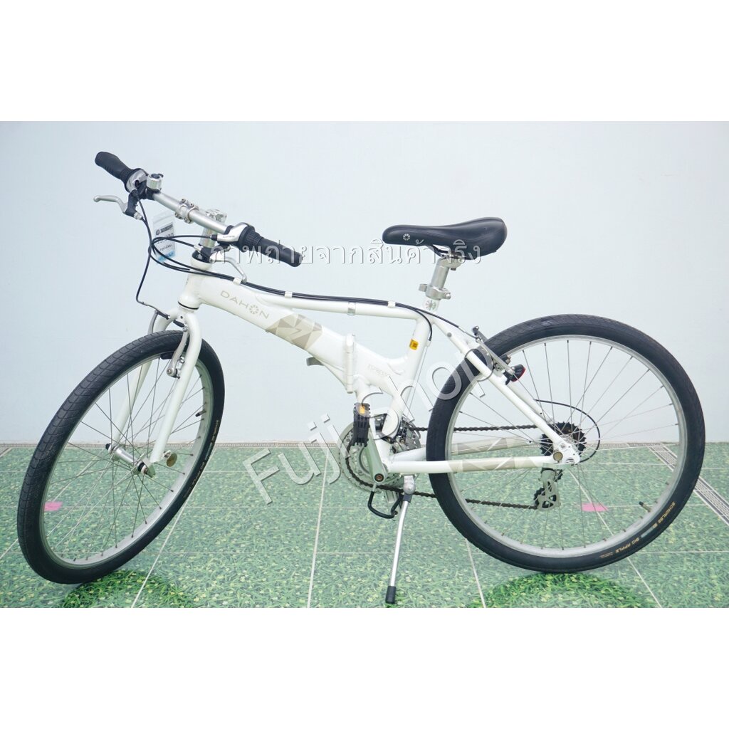 จักรยานพับได้ญี่ปุ่น - ล้อ 26 นิ้ว - มีเกียร์ - อลูมิเนียม - Dahon Espresso - สีขาว [จักรยานมือสอง]