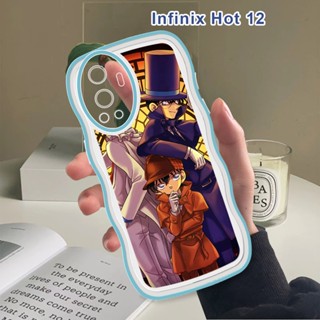 เคสโทรศัพท์มือถือแบบนิ่ม กันกระแทก กันรอยกล้อง ลายโคนัน แฟชั่น สําหรับ Infinix Hot 12i Hot 12 Pro Hot 12 Play