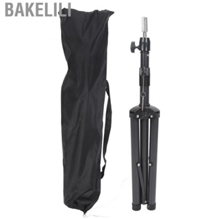 Bakelili Training Head Stand Holder  Metal Stable Base Slip Resistant Wig Head Tripod Stand  for Hair Salon