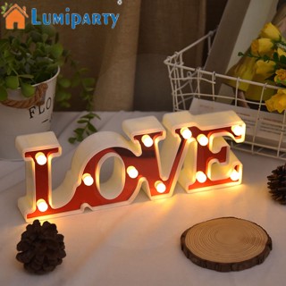 Lumiparty โคมไฟกลางคืน Led รูปหัวใจ สําหรับตกแต่งงานแต่งงาน ปาร์ตี้วาเลนไทน์