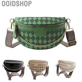 Ooidshop Women Messenger Bag Fashion Casual Ladies Wide Strap Soft PU and Polyester Shoulder Bag