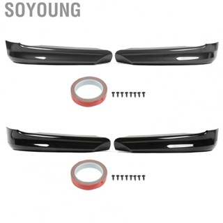 Soyoung Bumper Lip Chin Spoiler  Stable Handling Scratch Resistant Aerodynamic Front Bumper Spoiler Lip  for Vehicle