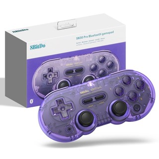 8bitdo SN30 Pro ใหม่ จอยเกมบลูทูธไร้สาย สีเขียว สีม่วง สําหรับ Nintendo Switch PC Windows 10 11