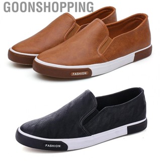 Goonshopping Men Loafers Prevent Slip Breathable Comfortable Casual Slip On Shoes for Daily Wear