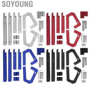 Soyoung Grab Bar Handle Kit  Rust Front Grab Handles for Car Accessories Replacement for Wrangler JK 2007 ‑ 2018