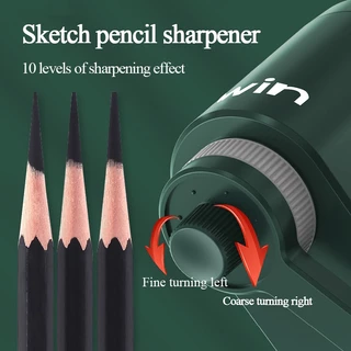 กบเหลาดินสอ Tenwin Sketch Hand Crank/Rotary กบเหลาดินสอ School Mechanical Sharpener มีดคู่มือดินสอ/เครื่องตัดถ่าน