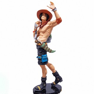 โมเดลฟิกเกอร์ One Piece Waving Hand ACE Figure 24 ซม. ACE Standing Posture พร้อมกระเป๋าเป้สะพายหลัง