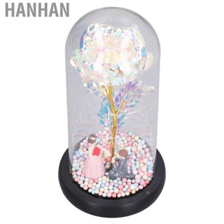 Hanhan BHDK Colorful Rose Flower Gift Colorful  Night Light Artificial Forever Love