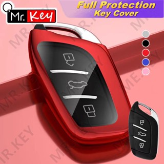 【Mr.Key】เคสกุญแจรีโมทรถยนต์ แบบโครเมี่ยม สําหรับ MG4 MG5 MG6 MG ZS EV HS EHS ZX GT Roewe RX3 RX8 ERX5 RX5 I6 I5