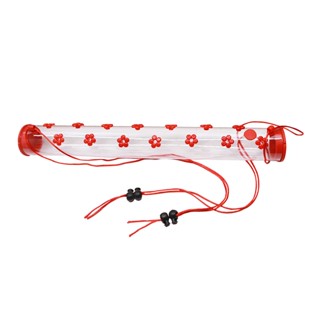 Yard Drinking Red Flower Pattern Water Dispenser Adjustable Rope 14 Feeding Ports Hummingbird Feeder