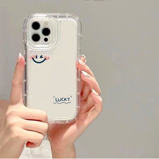 Yiki|เคสโทรศัพท์มือถือ แบบนิ่ม ลายหน้ายิ้ม สําหรับ iPhone 15 Pro Max 15 Pro 15 Plus 15 14 13 12 11 Pro Max 13 12 mini