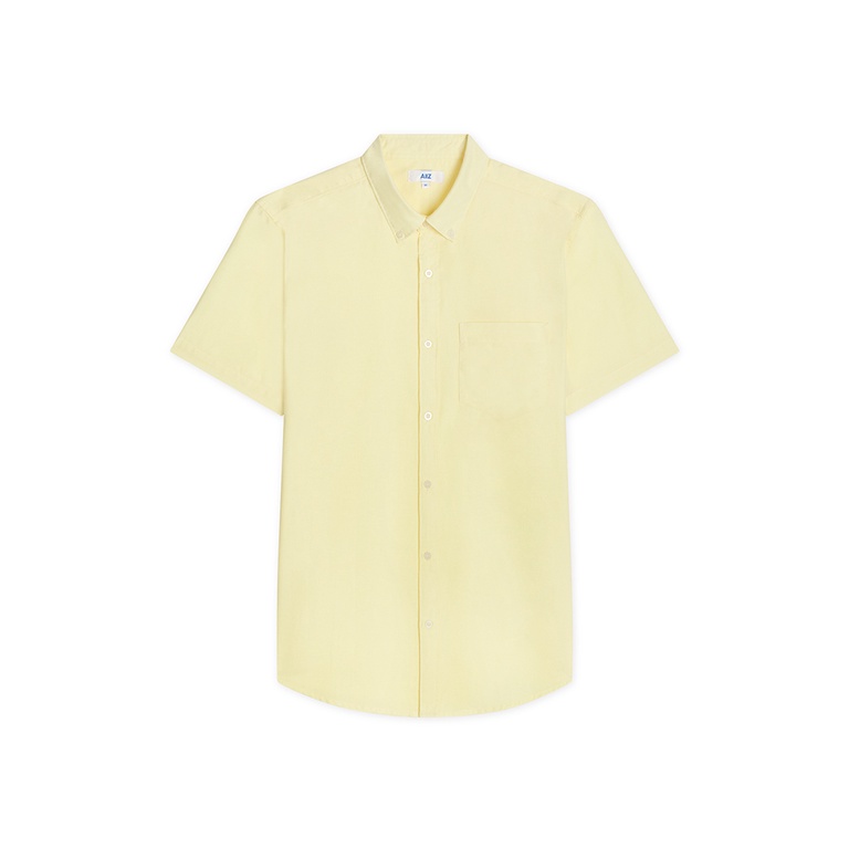 AIIZ (เอ ทู แซด) - เสื้อเชิ้ตผู้ชายแขนสั้นผ้าอ๊อกฟอร์ดสีพื้น Men's Oxford Short Sleeve Shirts