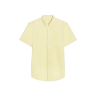 AIIZ (เอ ทู แซด) - เสื้อเชิ้ตผู้ชายแขนสั้นผ้าอ๊อกฟอร์ดสีพื้น Mens Oxford Short Sleeve Shirts