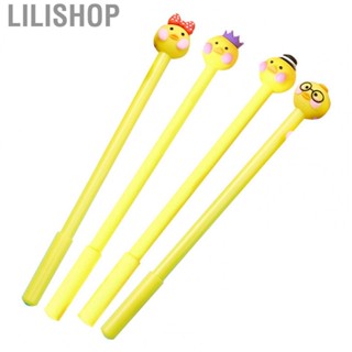 Lilishop Kawaii Pens  Cartoon Soft Plastic Shape  Out Style Duck Pens  for Office for Daily Learning