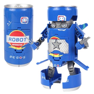 ของเล่นหุ่นยนต์รถยนต์ Cola Warrior Robot Influencer เพื่อการเรียนรู้ สําหรับเด็กผู้ชาย 6 ปี