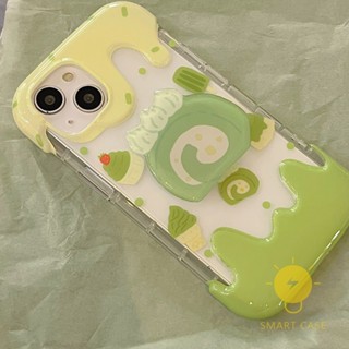 For เคสไอโฟน 14 Pro Max [Ice Cream Cake] เคส Phone Case For iPhone 14 Pro Max Plus 13 12 Mini 11 For เคสไอโฟน11 Ins Korean Style Retro Classic Couple Shockproof Protective TPU Cover Shell