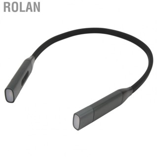 Rolan Neck Reading Light  Comfortable Wearing Eye Protection Neck Reading Lamp 3 Color Temperature Aluminum Silicone  USB Charging  for Handwork