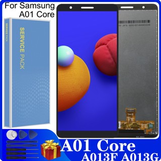 Amoled อะไหล่หน้าจอสัมผัส LCD แบบเปลี่ยน สําหรับ Samsung galaxy A01 core SM-A013G A013F A013G A013M/DS