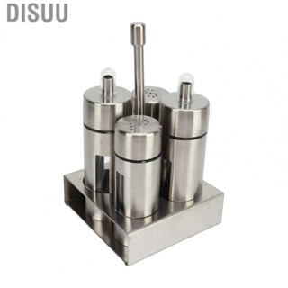 Disuu Vinegar Bottle Pepper Shaker  304 Stainless Steel Easy Cleaning Elegant Design Oil Salt Cruet Set  for Kitchen