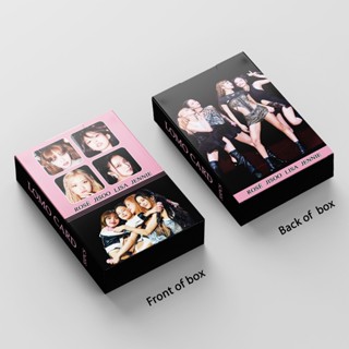 โปสการ์ดอัลบั้มรูปภาพ Black-Pink WORLD TOUR สีดํา สีชมพู จํานวน 55 ชิ้น ต่อกล่อง