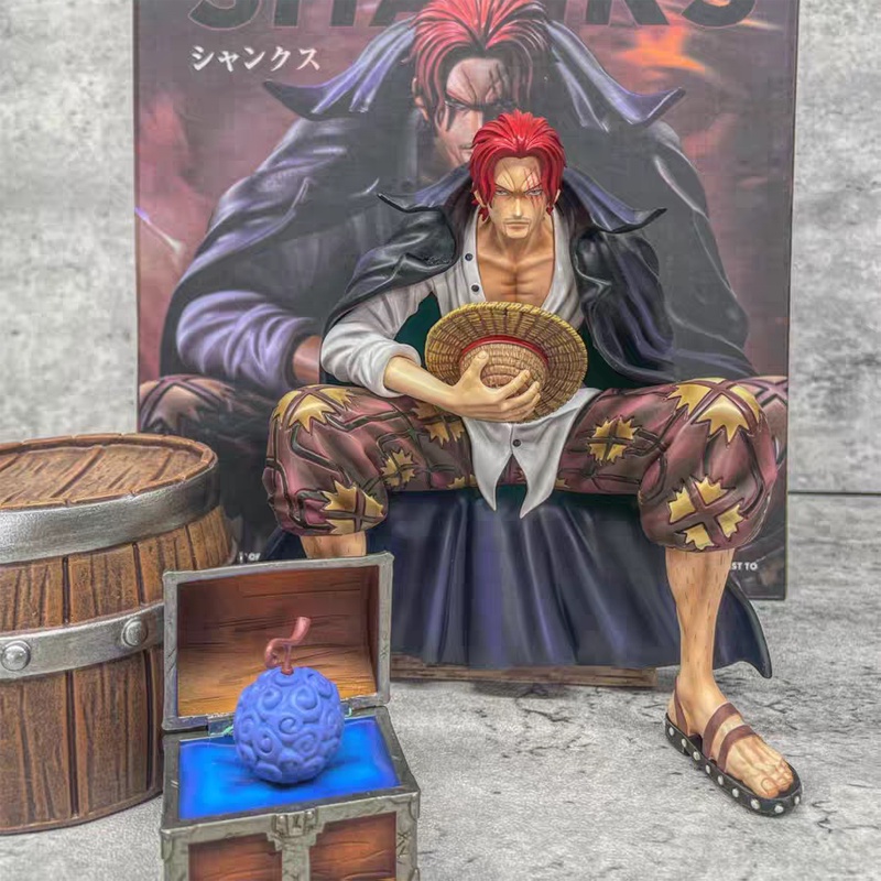 ฟิกเกอร์ One Piece BT Shanks Sitting Action Figure GK Banpresto Chronicle Master Stars Plece Silvers Rayleigh ของเล่นสําหรับเด็ก