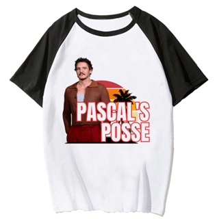 เสื้อยืด พิมพ์ลายกราฟิก Pedro Pascal สไตล์ญี่ปุ่น ฮาราจูกุ สําหรับผู้หญิง